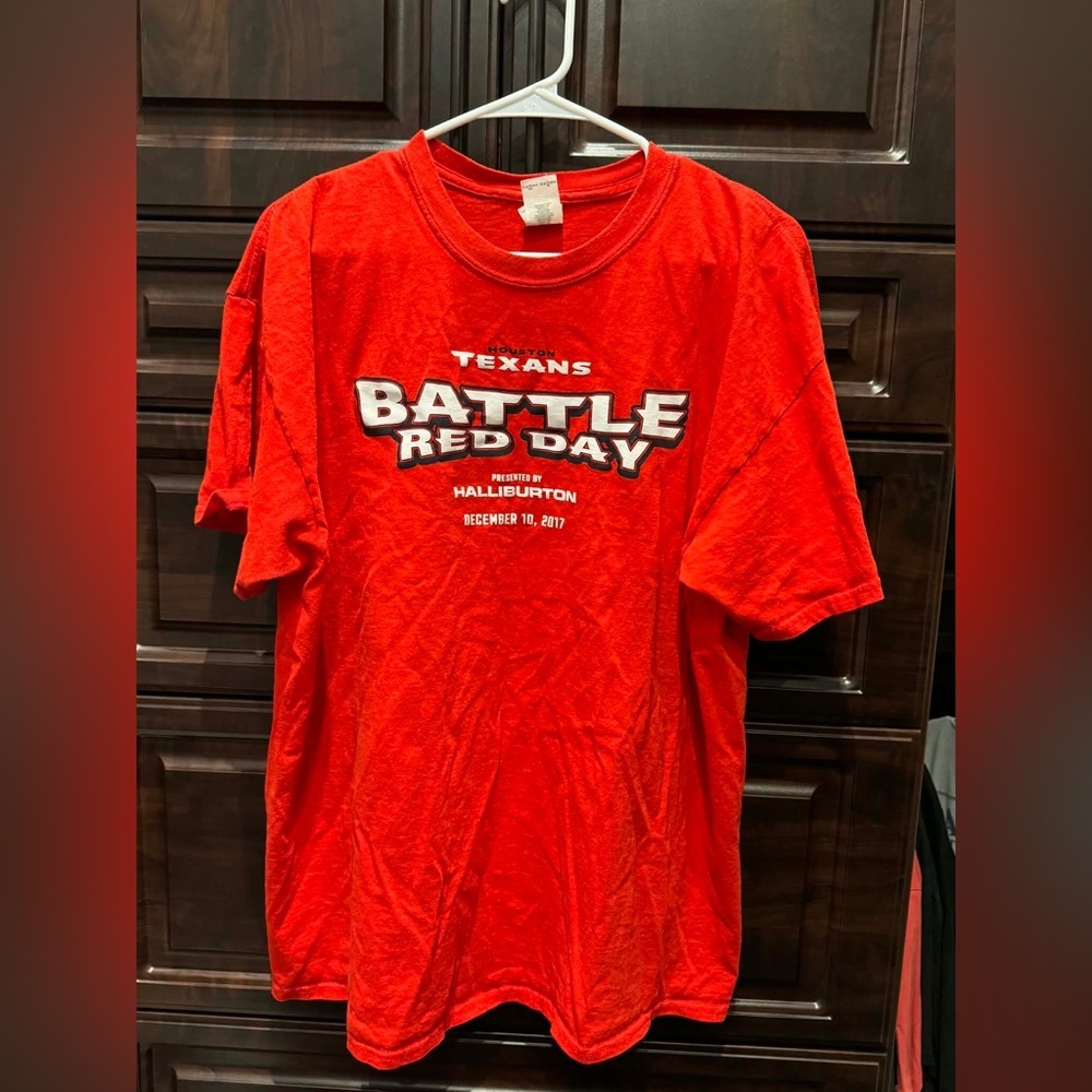 Red Texans Battle Red Day T-Shirt XL